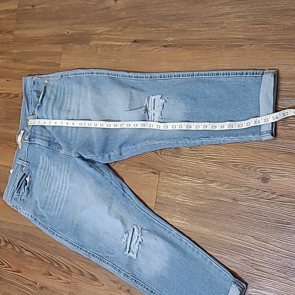 Signature by Levi Strauss Blue Boyfriend Jeans for women zise 14 used good condi - Picture 8 of 14